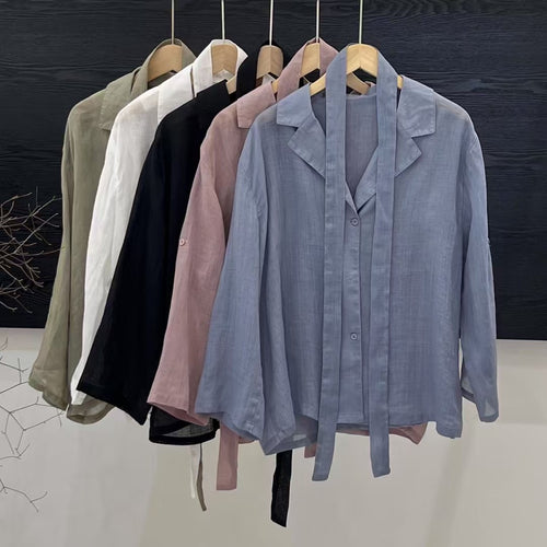 Femme Let Casual Knapper Skjorte Stilla