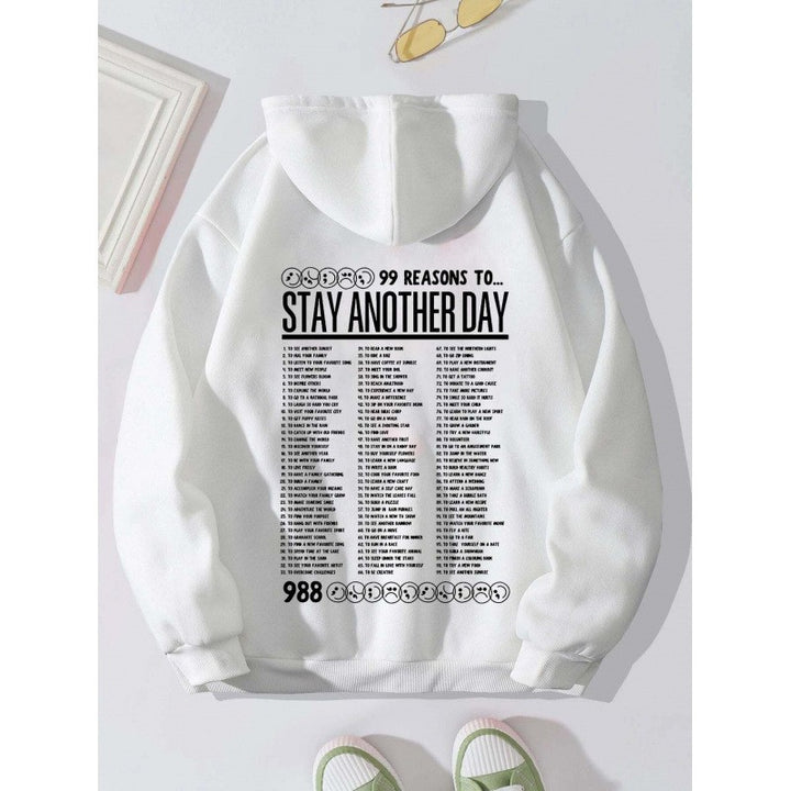 Kvinders hoodie med originalt design og inspirerende budskab Skovae