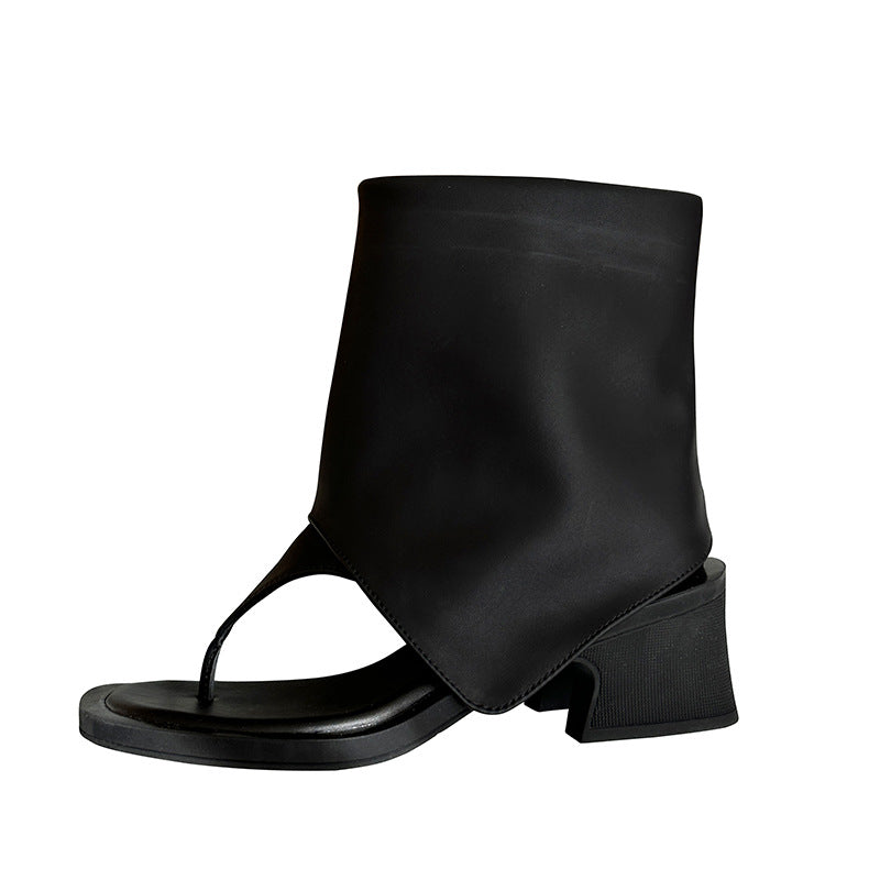 Femme Moderne Tåsplit Sandaler Ankelsko Stilla