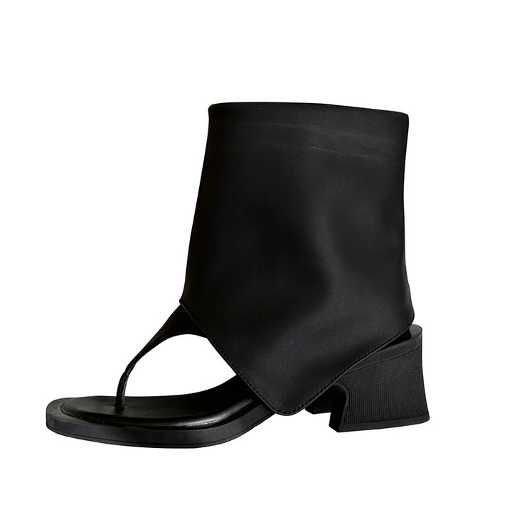 Femme Moderne Tåsplit Sandaler Ankelsko Stilla