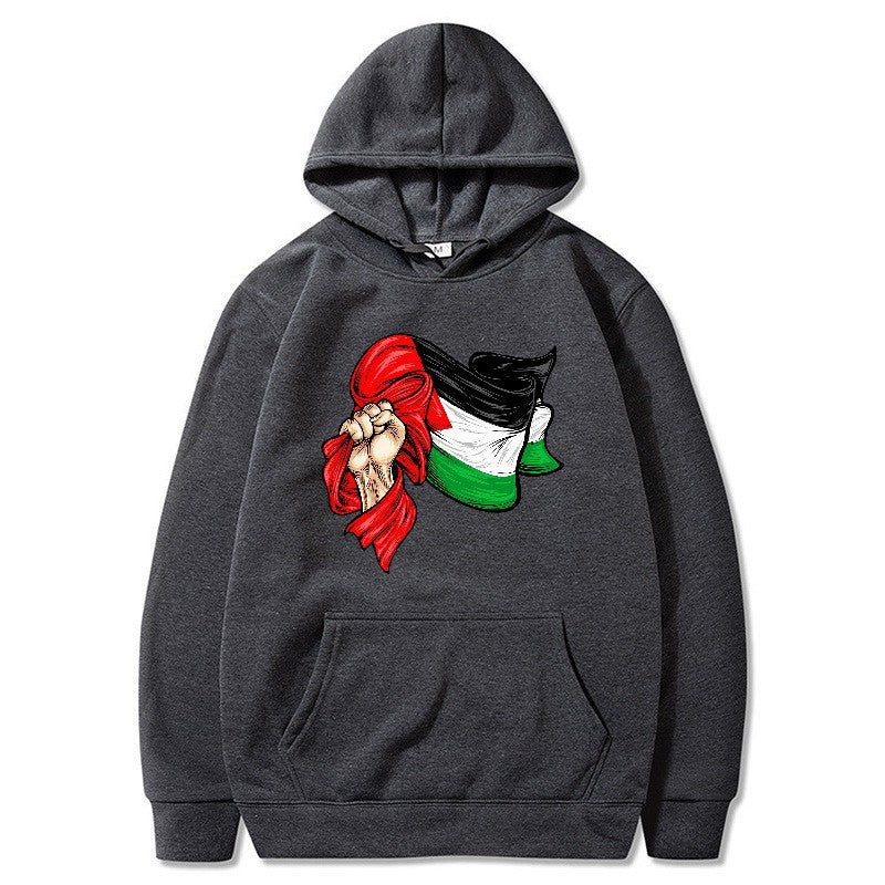 Kvinders hoodie med unikt grafisk design Skovae