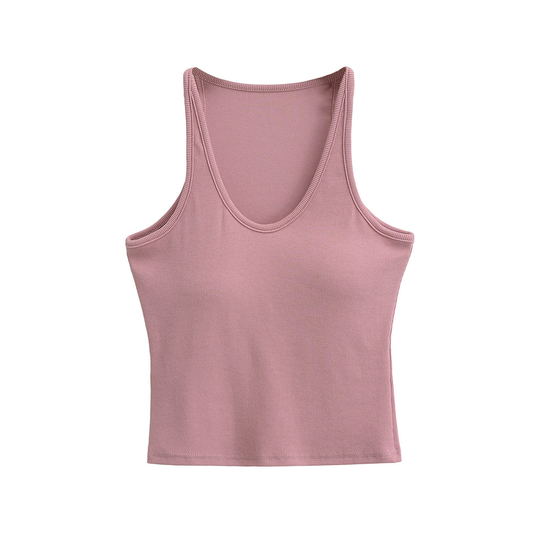 Femme Ribben Crop Tank Top Stilla