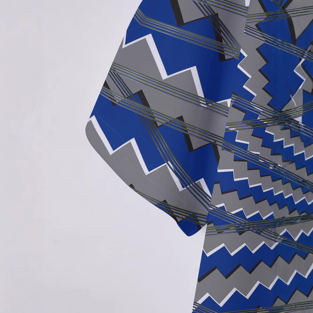 Herrer Poloshirt med kreativt spiralformet design og åndbare egenskaber Stilla