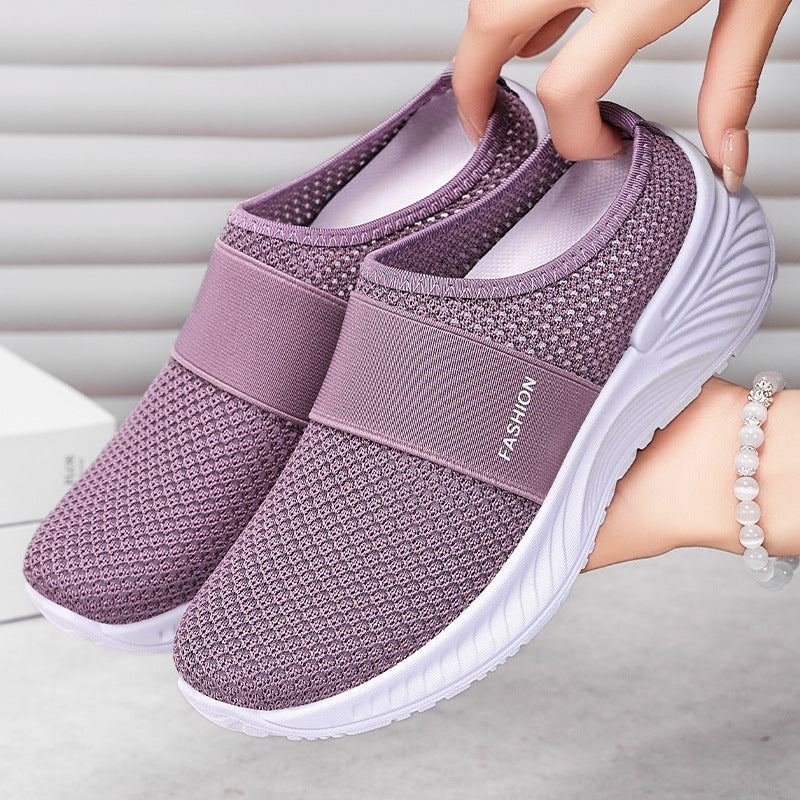 Dame Fleksible Slip-On Fritidssko med åndbart netdesign Stilla
