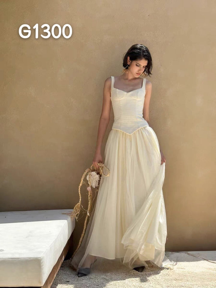 Dame Elegant Corsage-Bluse med transparente ærmer Skovae