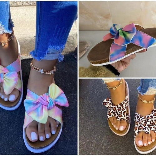 Dame sandaler med moderigtigt sløjfe-design og skridsikker sål Stilla