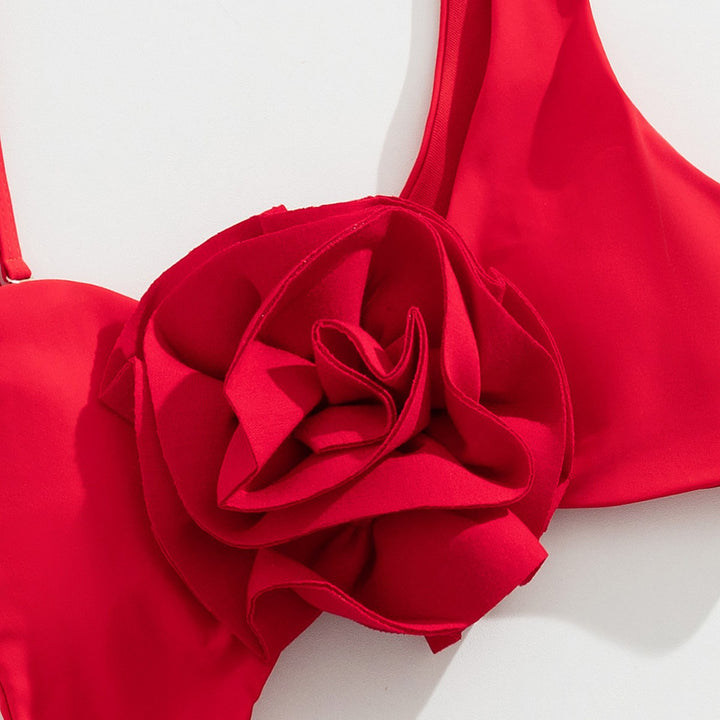 Dame En-sidet Badedragt med elegante Blomstermotiver og komfortabel pasform Stilla
