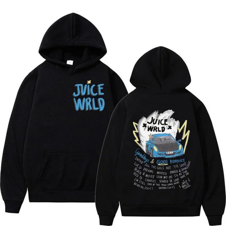 Kvinders hoodie med livligt graffiti-design og behagelig pasform Skovae