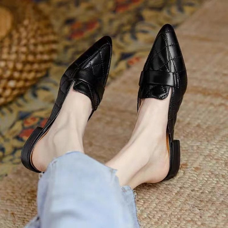 Dame elegante mules med moderigtigt kviltedesign og komfortabelt fodbund Stilla