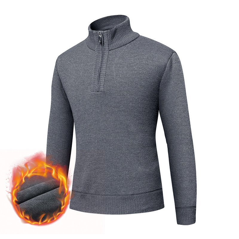 Herre Thermo Zip-Up Pullover Stilla