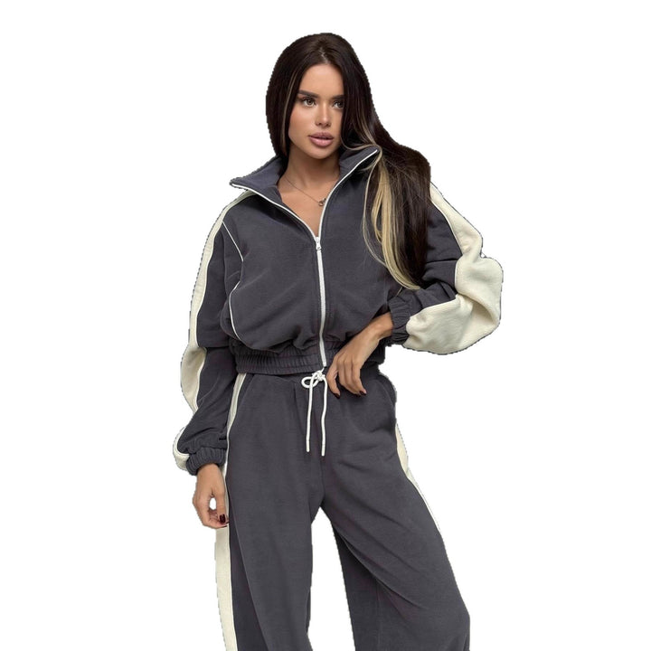 Kvinders oversized tracksuit med grafisk print og brede bukser Stilla