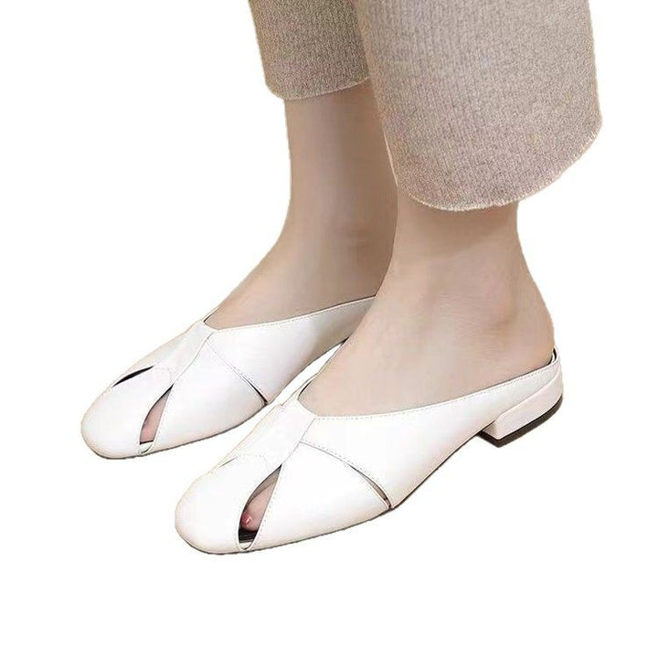 Dame elegante mules med moderigtigt udskæring og behagelig sål Stilla