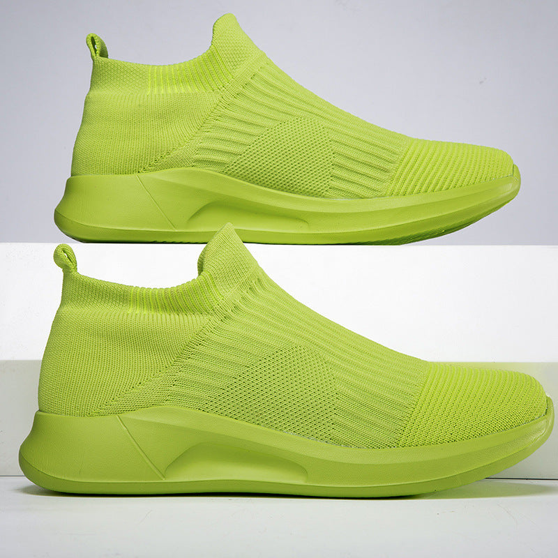Herrer High-Top Sok-Stil Performance Sneakers Stilla