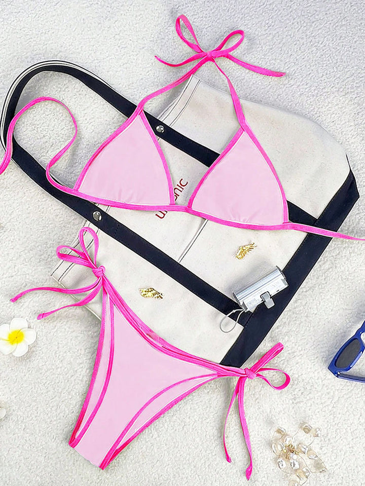 Dame Triangel-Bikini med legende sløjfer Skovae