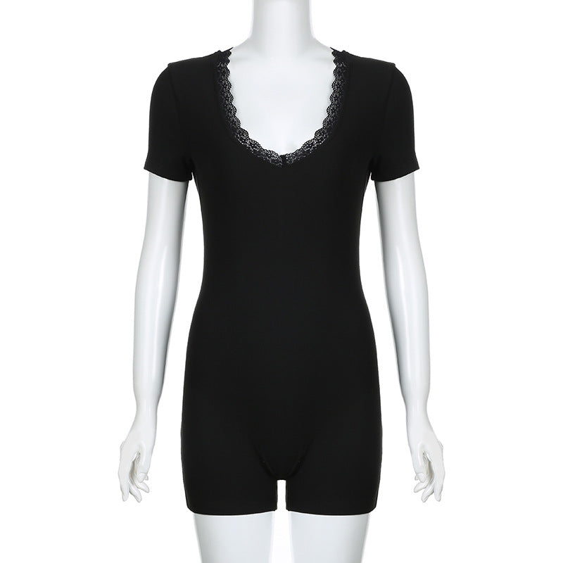 Dame Intimvask - Body med spidse detaljer Skovae