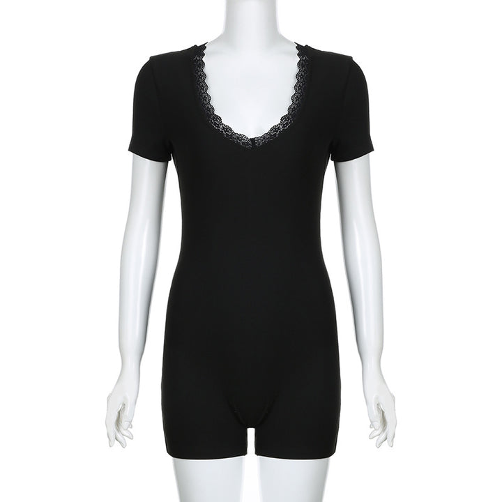 Dame Intimvask - Body med spidse detaljer Skovae