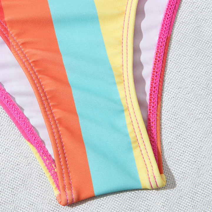 Dame Bikini sæt med brede stropper og høj talje Stilla