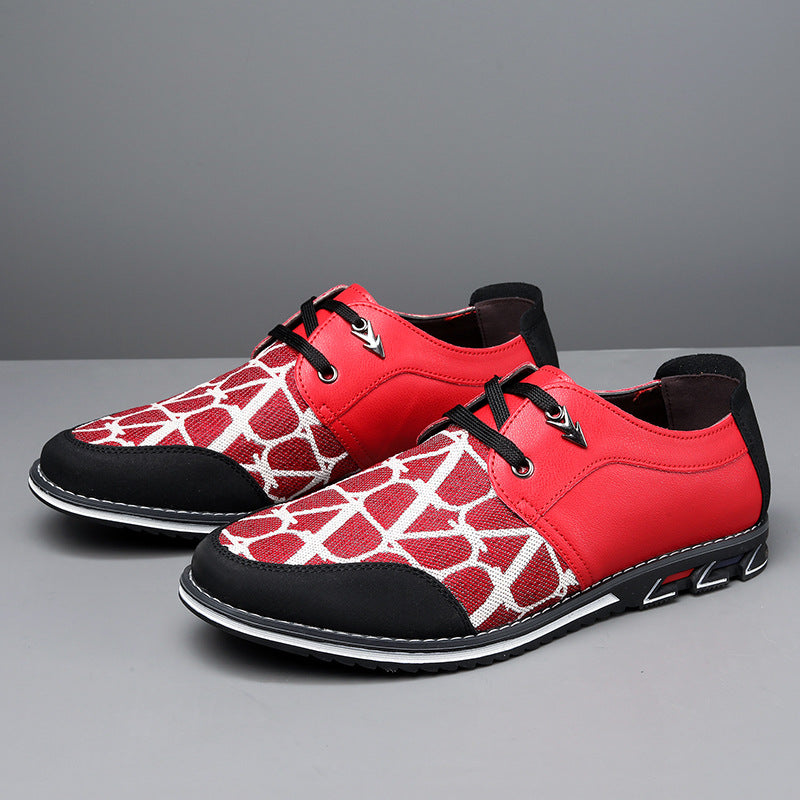 Herrer moderne mønstrede fritidssneakers Stilla