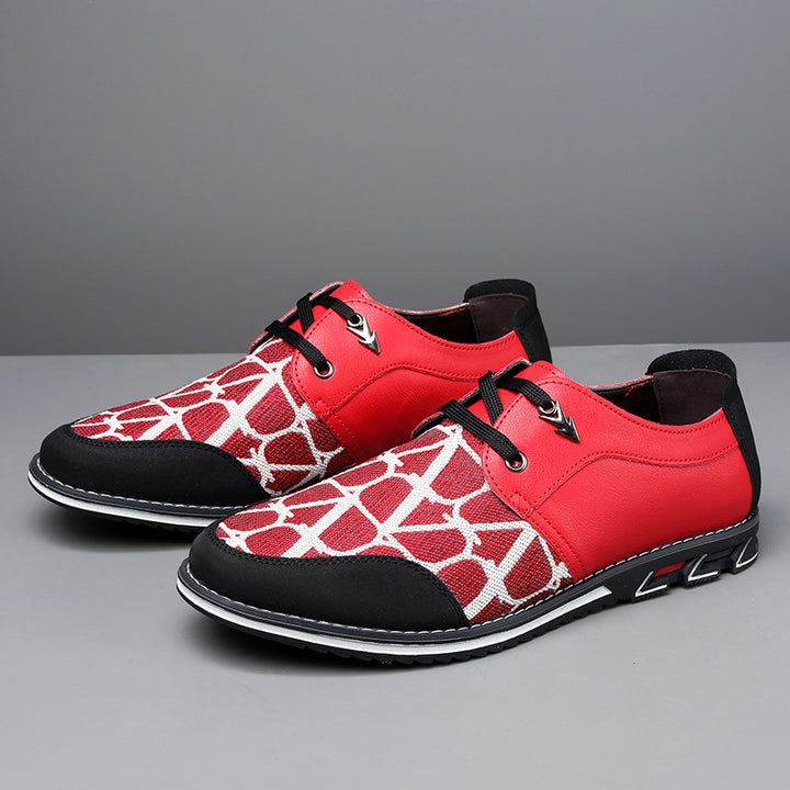 Herrer moderne mønstrede fritidssneakers Stilla