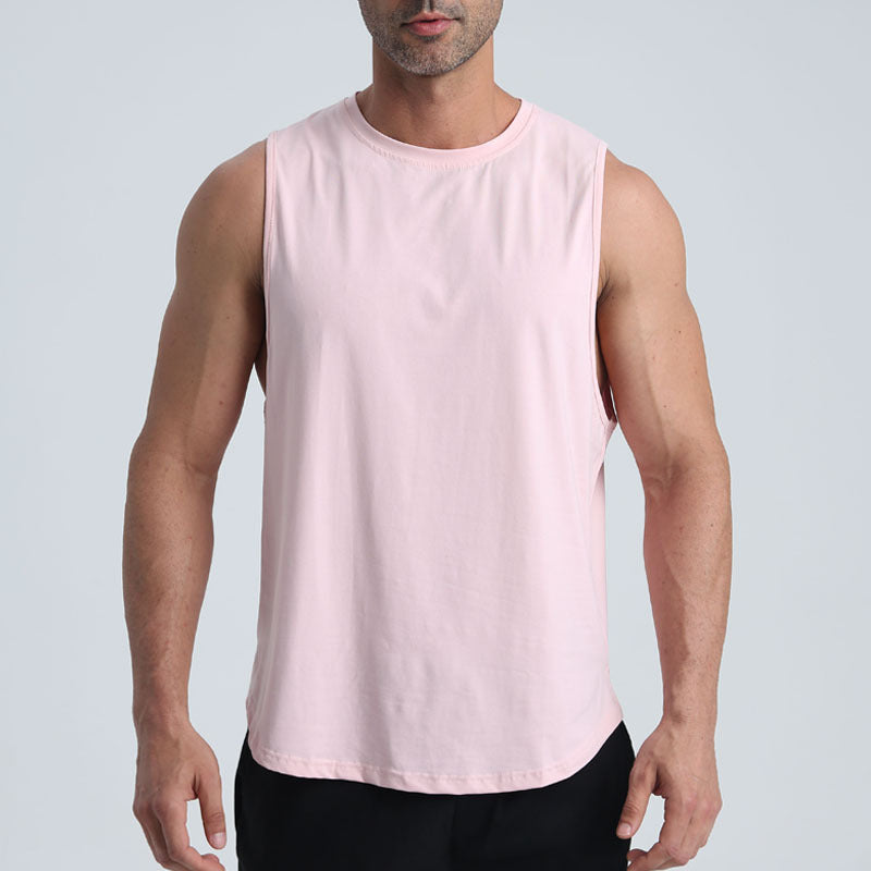 Herren ærmeløs fitness T-shirt lavet af åndbart materiale Stilla