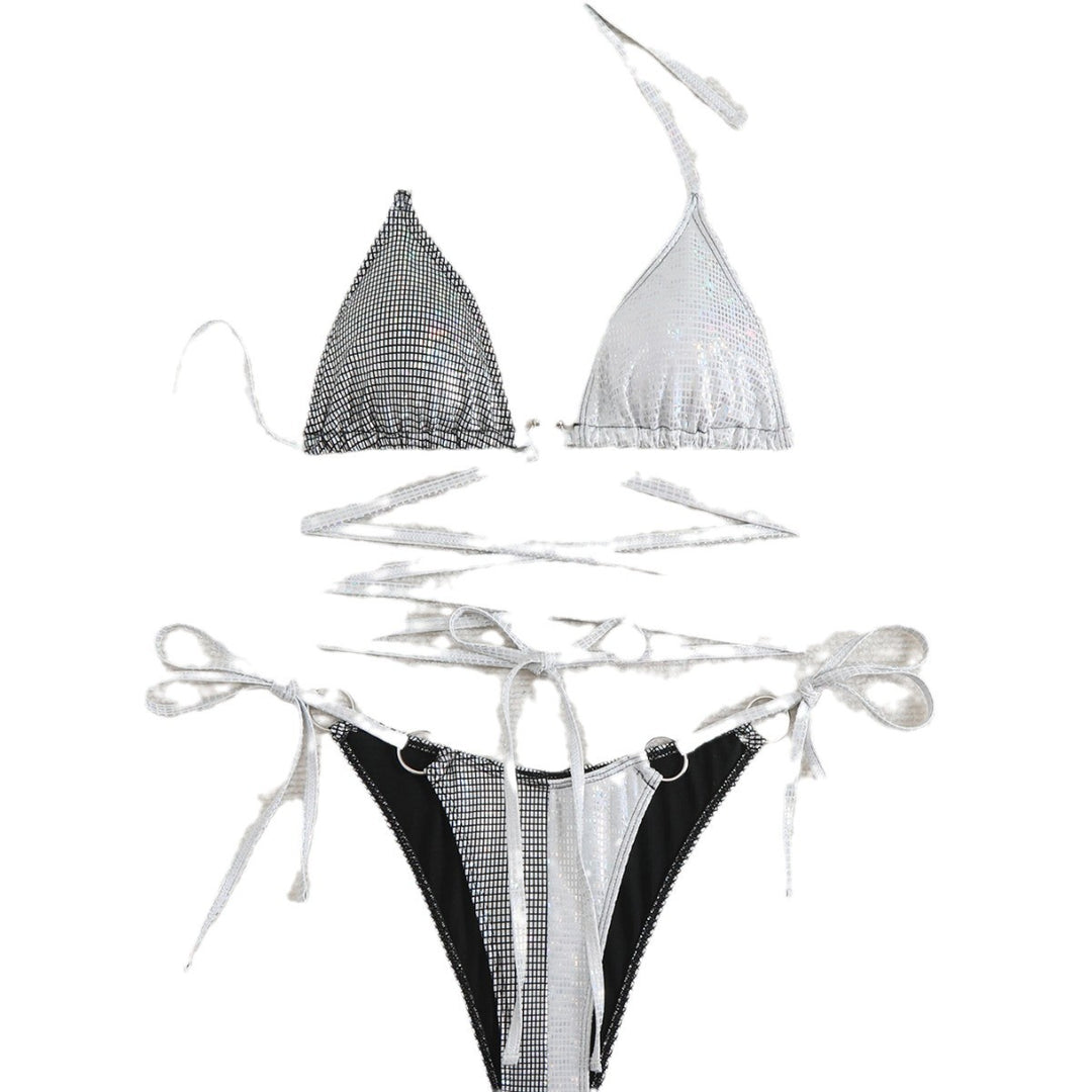 Dame To-delt Crisscross Bikini Sæt Stilla