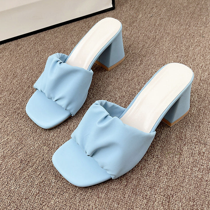 Dame Elegante og komfortable sandaler med rynkning Stilla