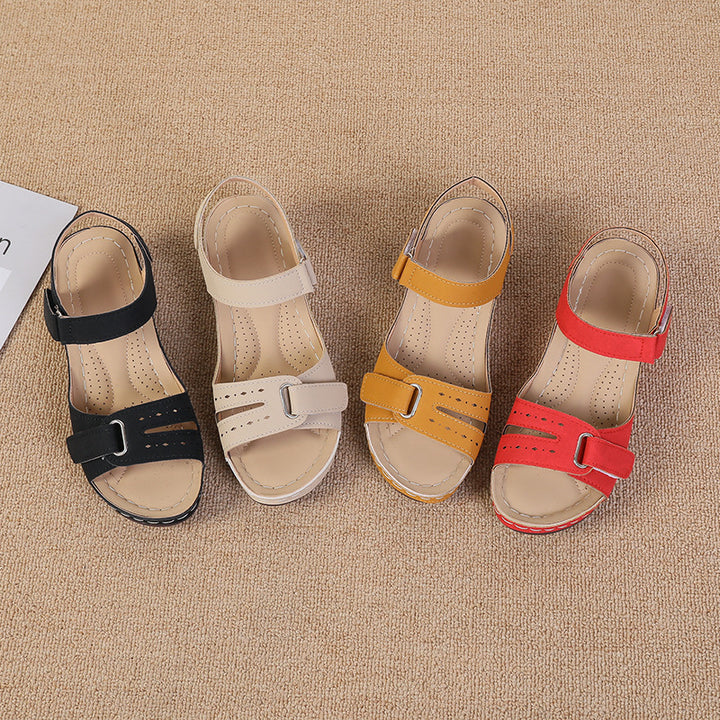 Dame Wedge-sandaler med justerbar rem og anatomisk fodseng Stilla