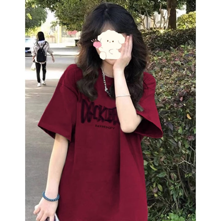 Dame Casual Oversize Grafik T-Shirt Stilla
