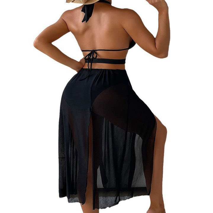 Dame Maxi-strandkjole med cut-out design og elegant ringdetalje Skovae