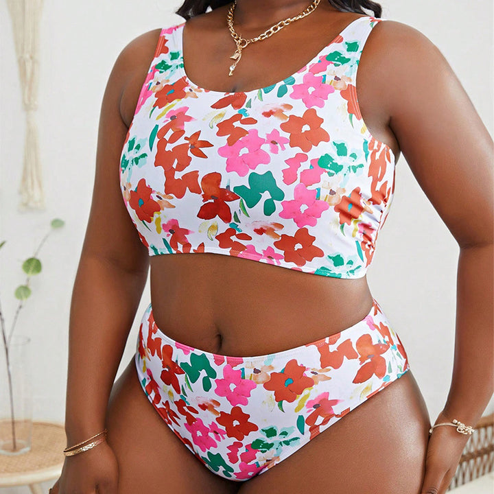 Dame Bikini-sæt med cropped top og høj talje Skovae