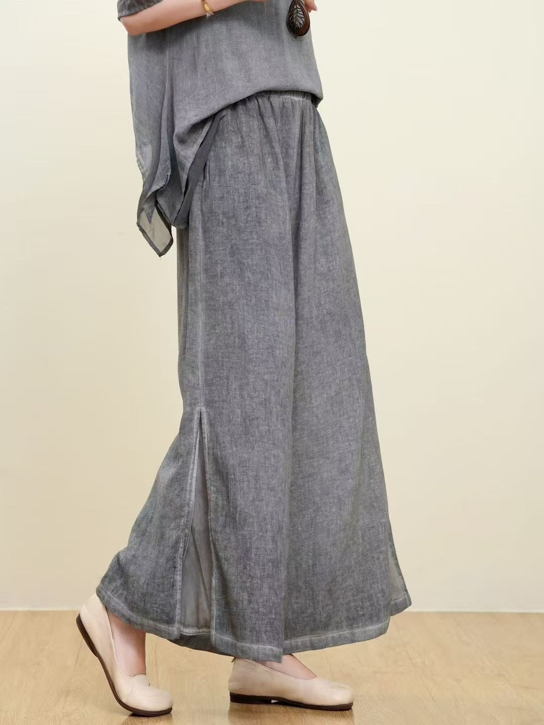 Femme Relaxed Fit Bred Linned Culottes Stilla
