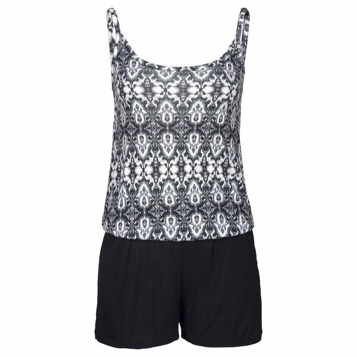 Dame Trykt Tanktop og Shorts Sæt Stilla