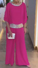 Damer Elegant og stilfuldt jumpsuit med pailletdetaljer Stilla