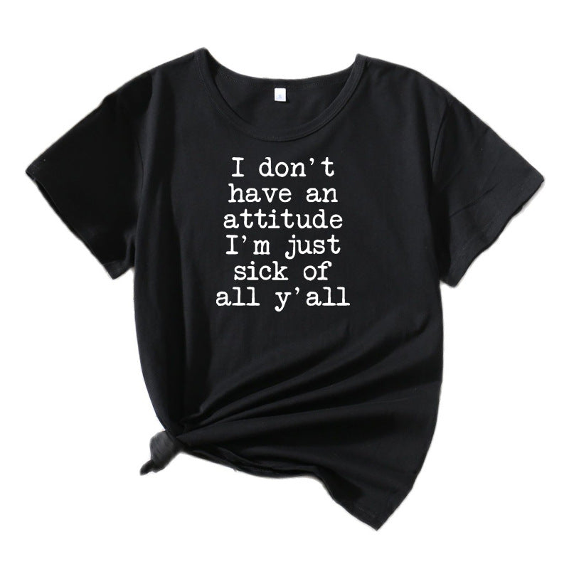 Dame Relaxed Fit Attitude Statement T-Shirt Stilla