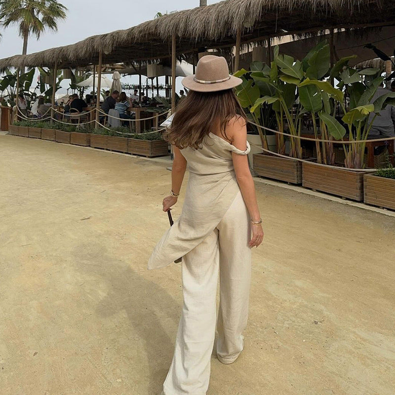 Dame asymmetrisk wrap-top Skovae