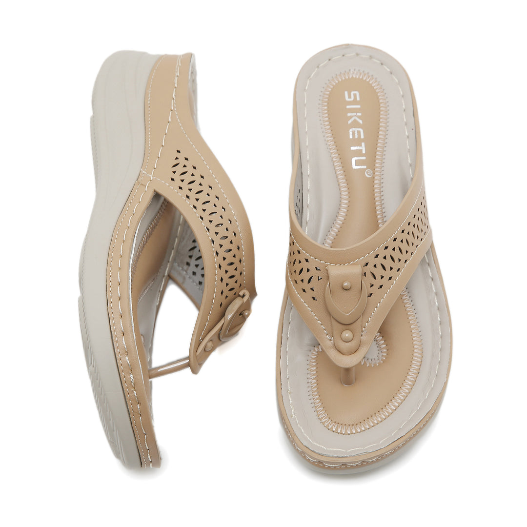 Dame toe separator sandaler med ergonomisk dæmpningsteknologi og moderigtige remme Stilla