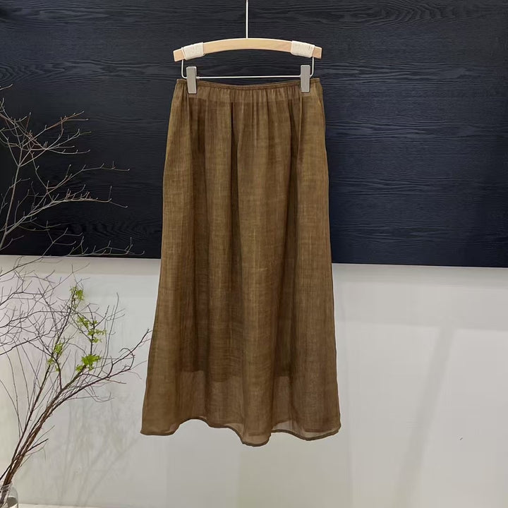 Femme Flydende Maxikjole med Elastisk Talje Stilla
