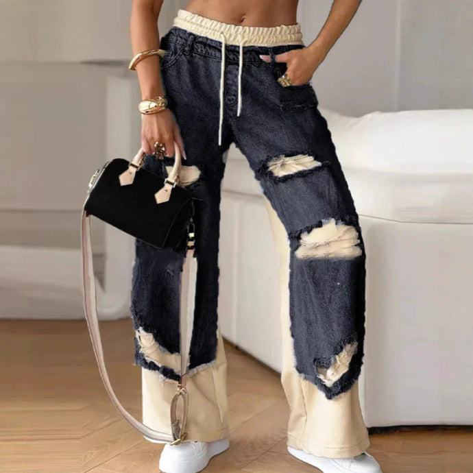 Kvinder Urban Ødelagt Denim Jogger Stilla