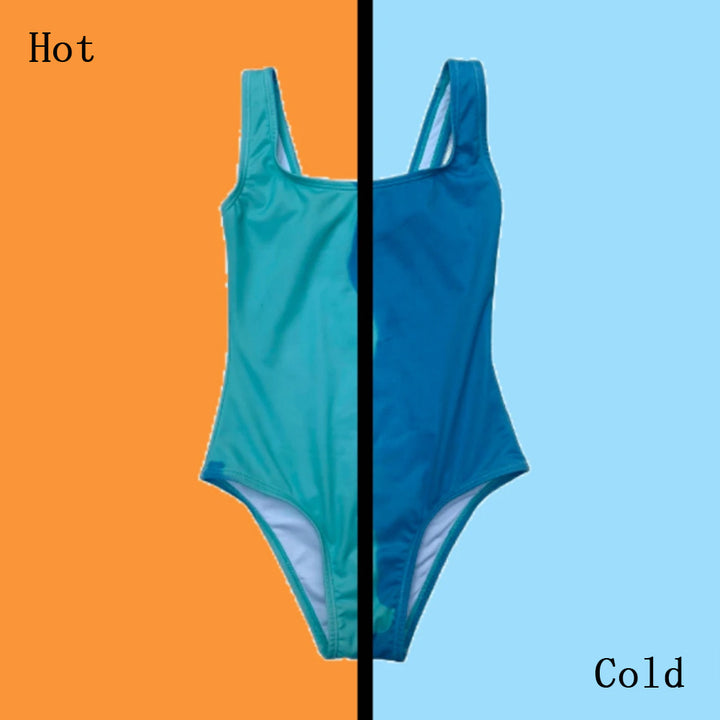 Dame onepiece badeanzug med innovativt temperaturvekslingsdesign og rygfri snit Stilla