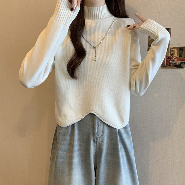 Kvinders elegante højhalset sweater i en afslappet pasform Stilla