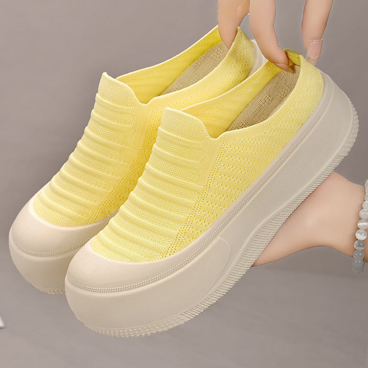 Damer Behagelige Slip-On Fritidssko med åndbar sål og elastisk konstruktion Stilla