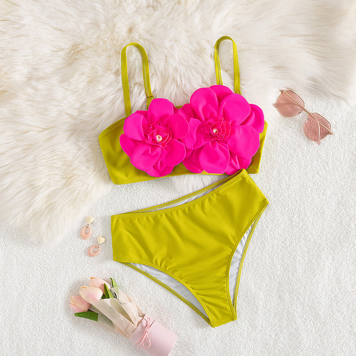 Dame badeshorts med blomsterdesign Stilla