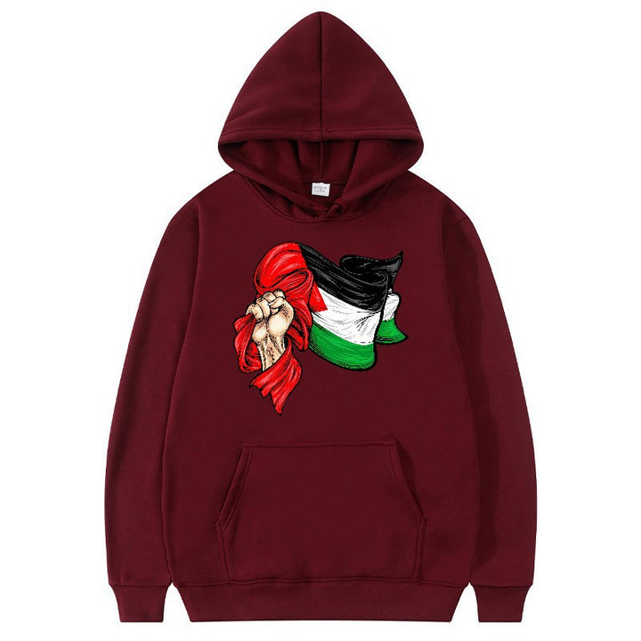 Kvinders hoodie med unikt grafisk design Skovae