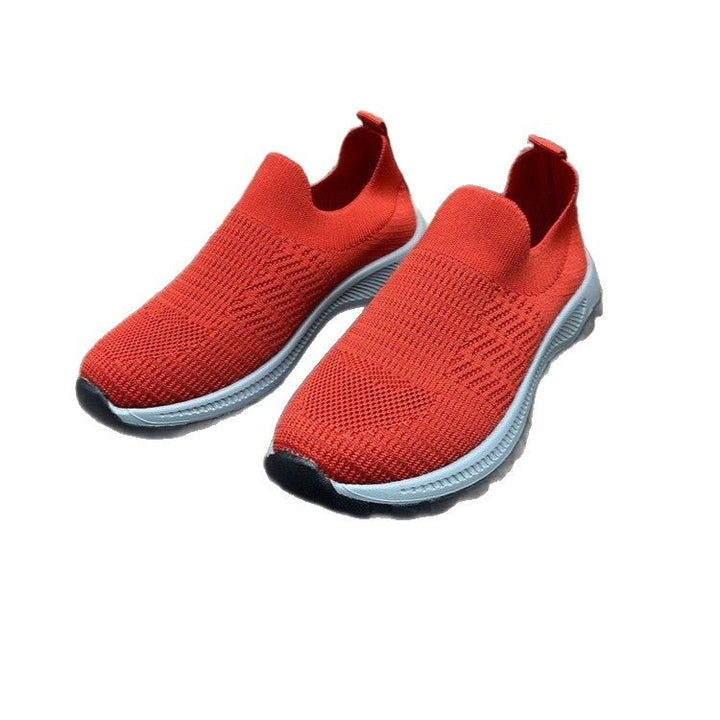 Dame Sporty Slip-On Sneakers med åndbar overfladestruktur Stilla