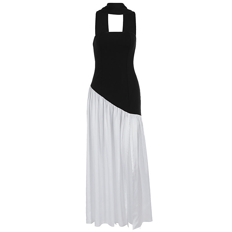 Dame Maxi-kjole med elegant off-shoulder design og asymmetrisk snit Skovae
