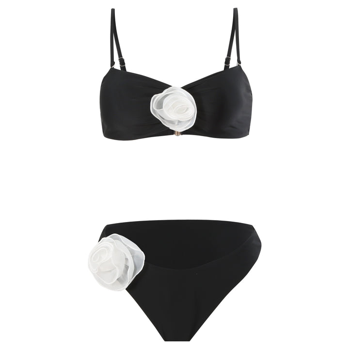 Femme Floral Applikationer Bikini Sæt Stilla