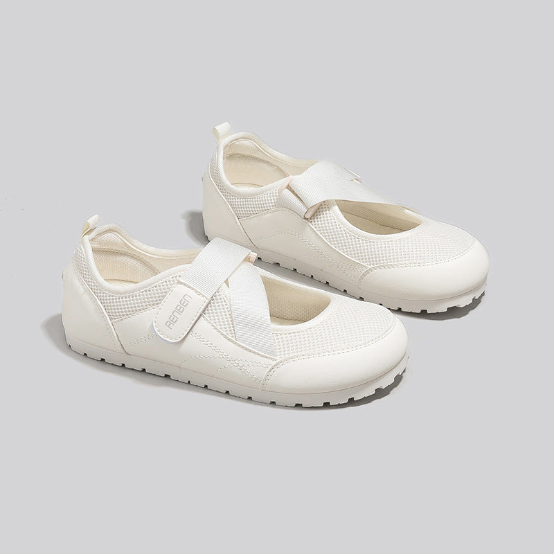 Dame fritids sneakers med elastisk velcro og komfortabel indersål Stilla