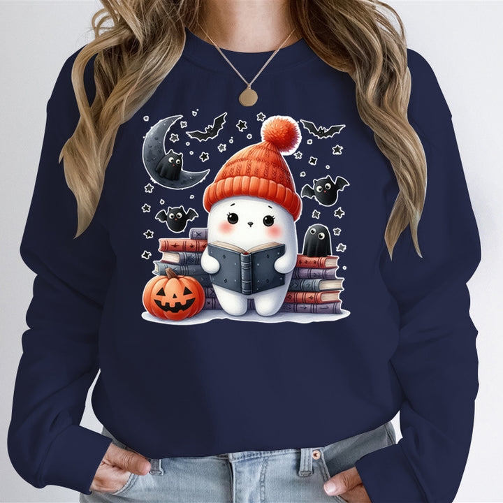 Dame sweatshirt med legende Halloween motiv og materiale af høj kvalitet Skovae