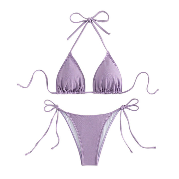 Dame Triangel-Bikini med justerbare snorebånd Skovae