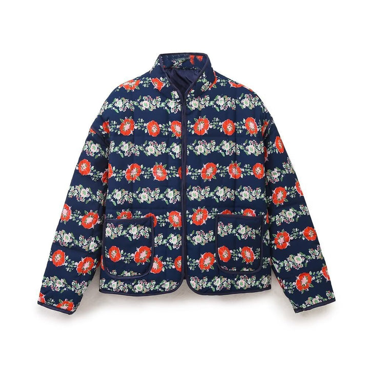 Femme Floral Steppet Komfortjakke Stilla